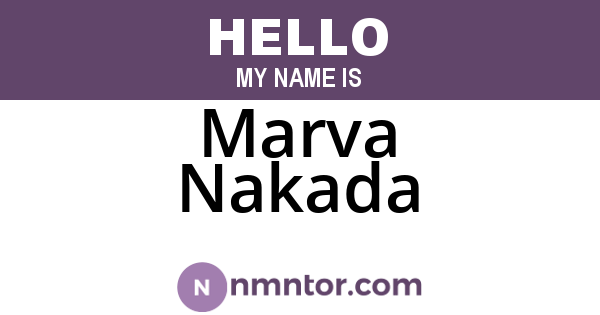 Marva Nakada