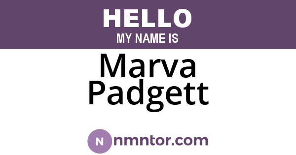 Marva Padgett