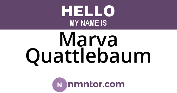 Marva Quattlebaum
