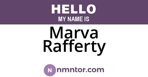 Marva Rafferty