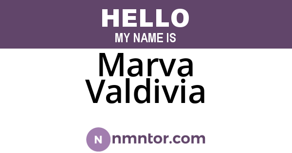 Marva Valdivia