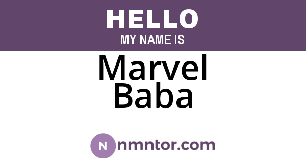 Marvel Baba