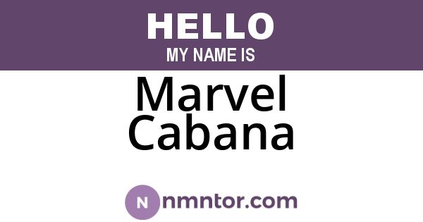 Marvel Cabana