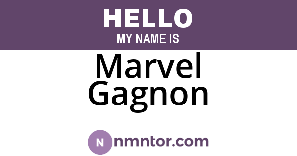 Marvel Gagnon