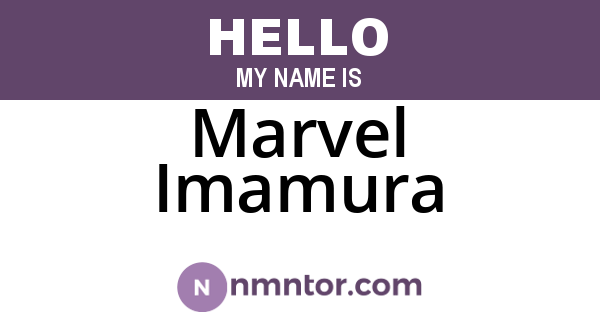 Marvel Imamura