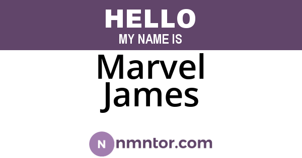 Marvel James