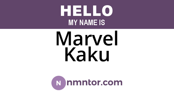 Marvel Kaku