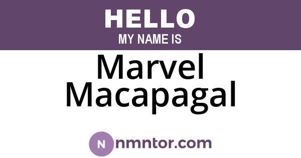 Marvel Macapagal