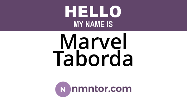 Marvel Taborda