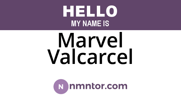 Marvel Valcarcel