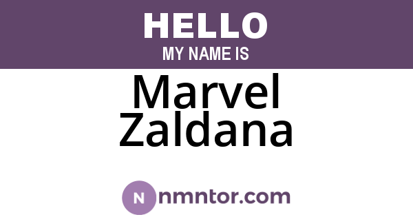 Marvel Zaldana