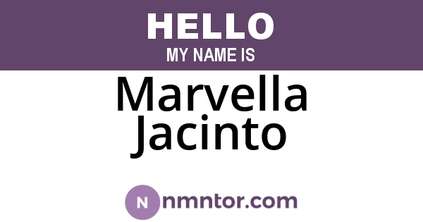 Marvella Jacinto