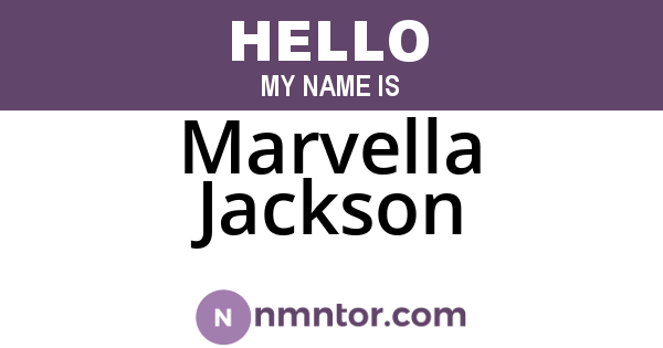 Marvella Jackson