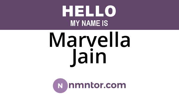 Marvella Jain