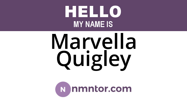 Marvella Quigley