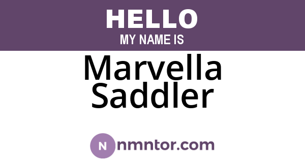Marvella Saddler