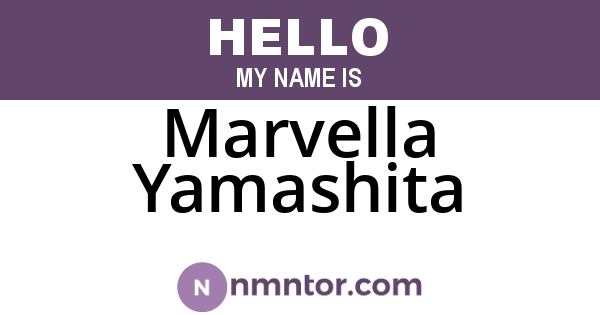 Marvella Yamashita