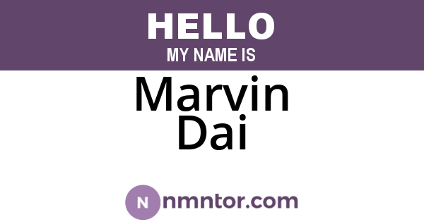 Marvin Dai
