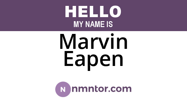 Marvin Eapen