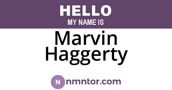 Marvin Haggerty