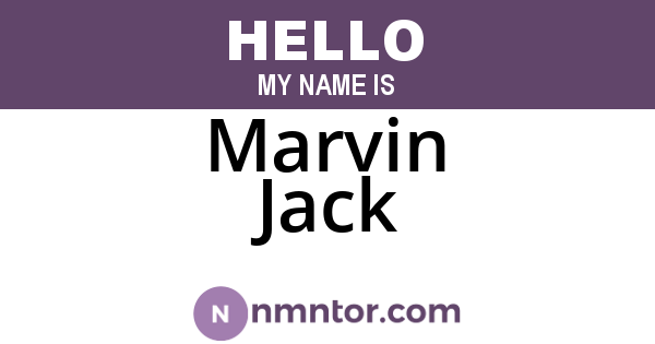 Marvin Jack