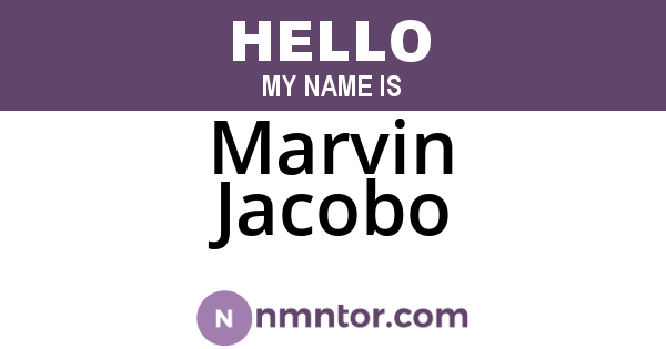 Marvin Jacobo