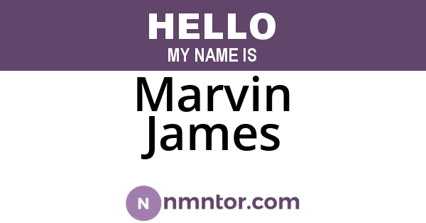 Marvin James