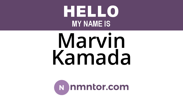 Marvin Kamada
