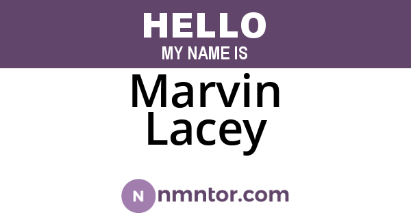 Marvin Lacey