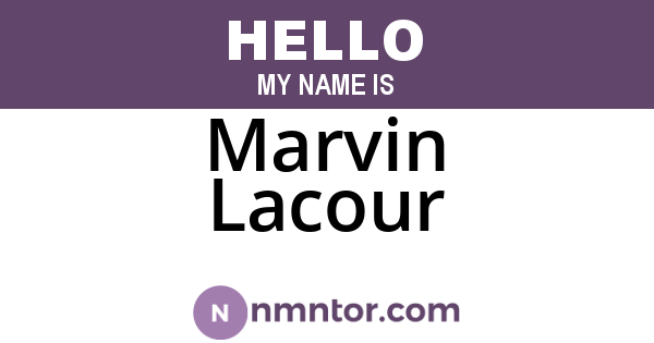 Marvin Lacour