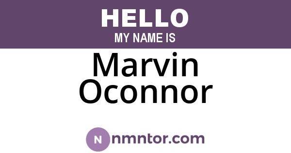 Marvin Oconnor