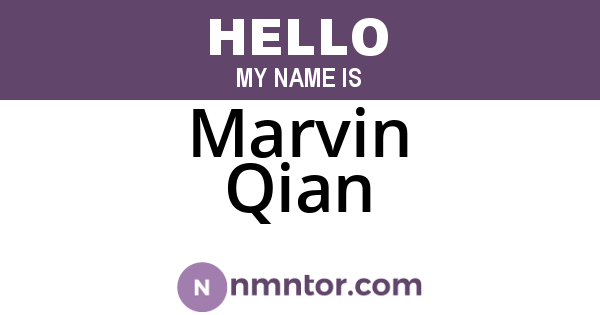 Marvin Qian