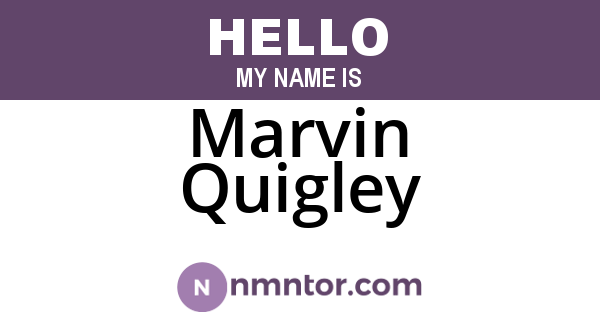 Marvin Quigley
