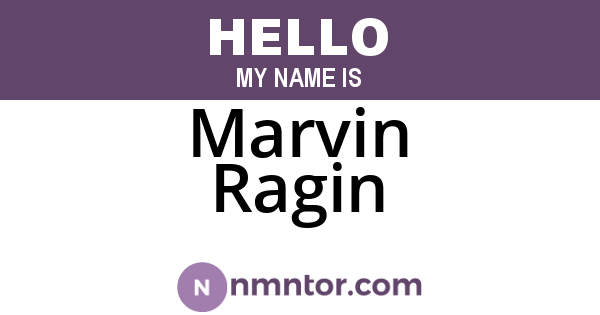 Marvin Ragin