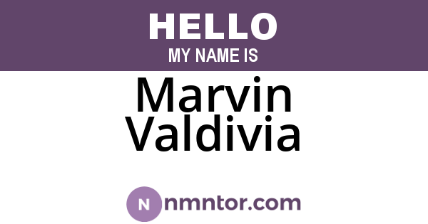 Marvin Valdivia