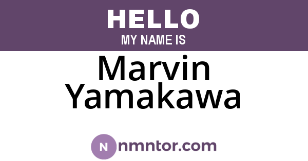 Marvin Yamakawa