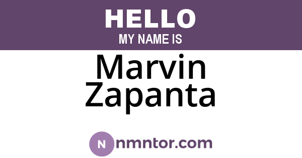 Marvin Zapanta