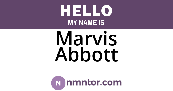 Marvis Abbott
