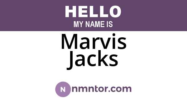 Marvis Jacks