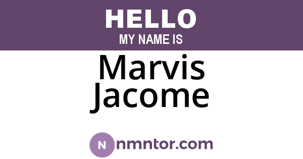 Marvis Jacome