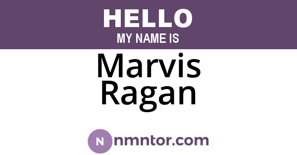 Marvis Ragan