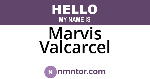 Marvis Valcarcel