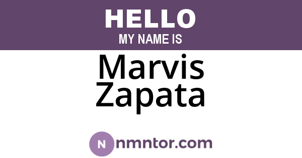 Marvis Zapata
