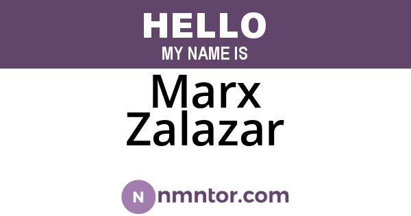 Marx Zalazar