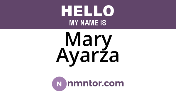 Mary Ayarza