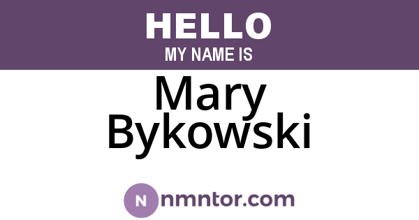 Mary Bykowski