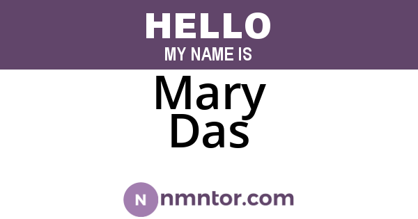 Mary Das