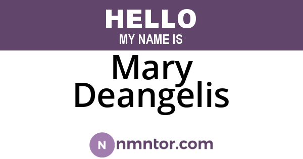 Mary Deangelis