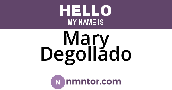 Mary Degollado