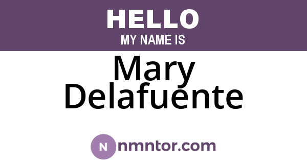Mary Delafuente